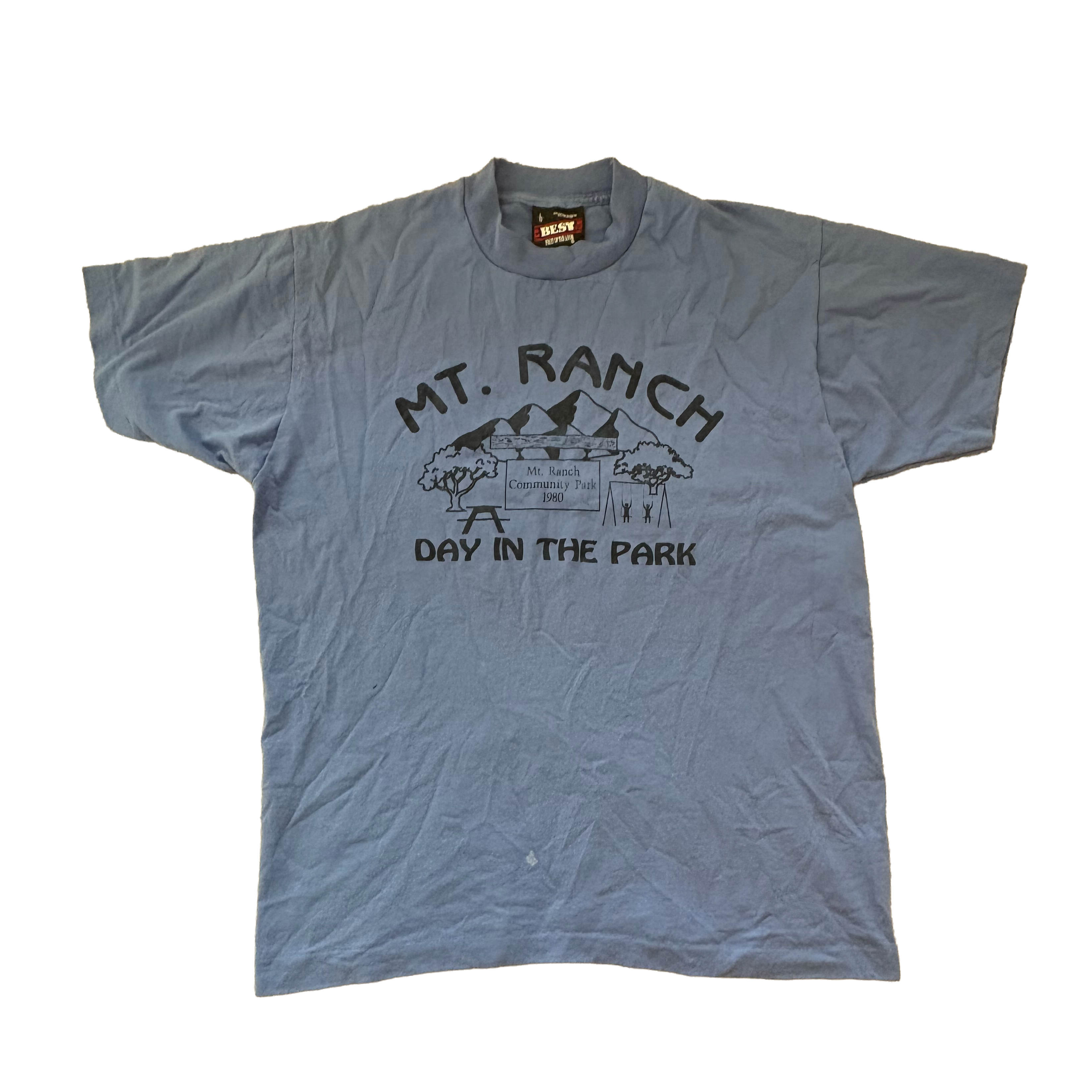 vintage blue tee