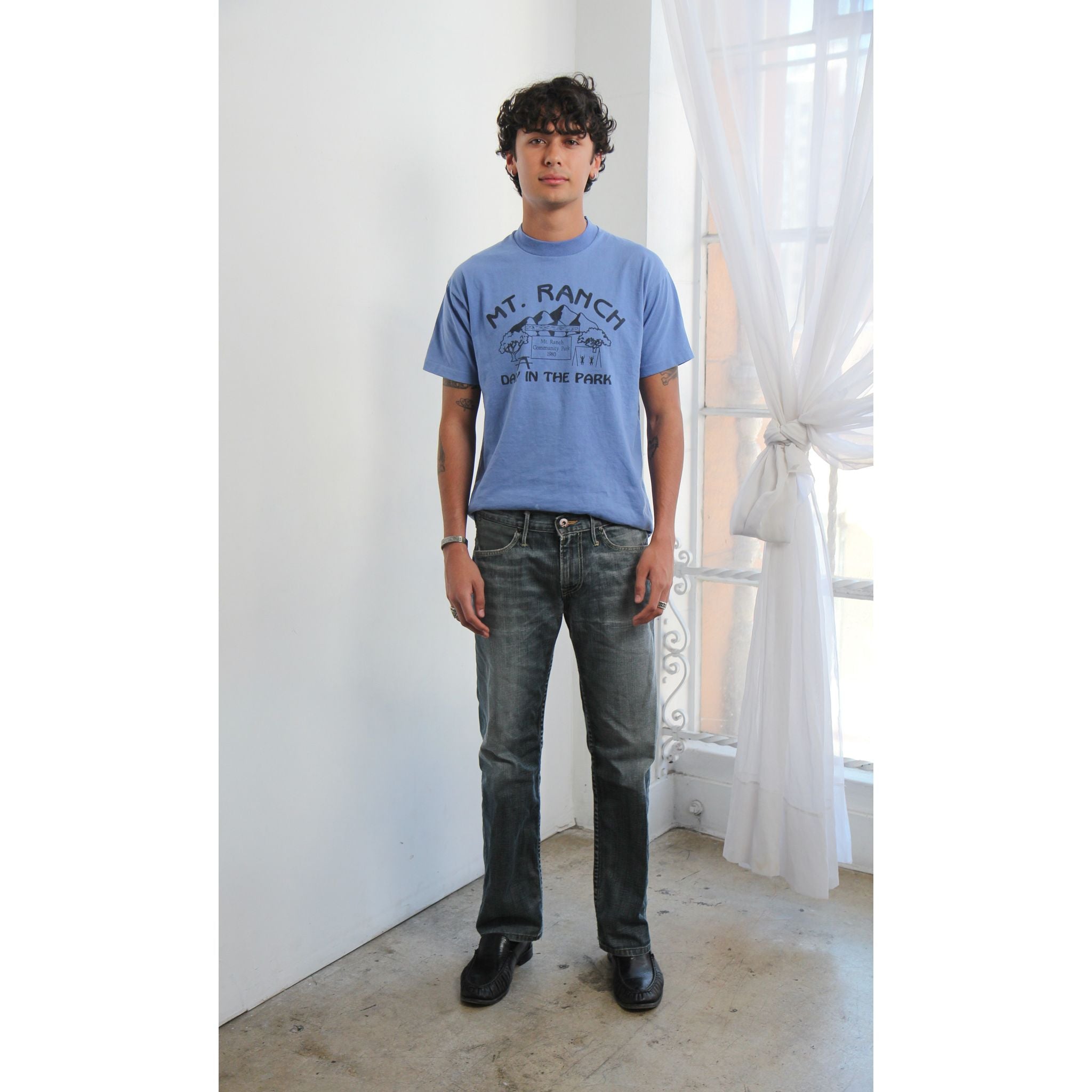 vintage blue tee